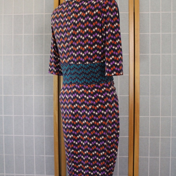 Multi Color Fall Dress - Picture 3 of 5